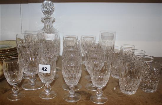 Part Waterford glass set